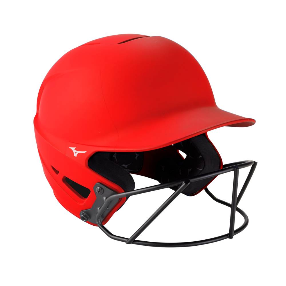 Casco Mizuno F6 Fastpitch Softball Batting Para Mujer Rojos 3529786-XR