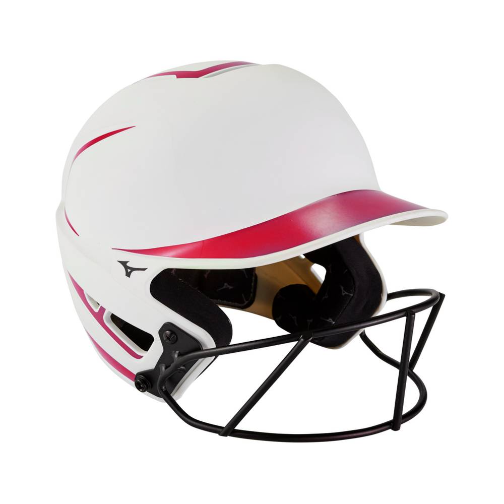 Casco Mizuno F6 Fastpitch Softball Batting Para Mujer Blancos/Rojos 6825791-GC