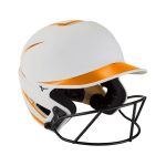 Casco Mizuno F6 Fastpitch Softball Batting Para Mujer Blancos/Naranjas 4970253-VY