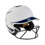 Casco Mizuno F6 Fastpitch Softball Batting Para Mujer Blancos/Azul Marino 9304518-XW