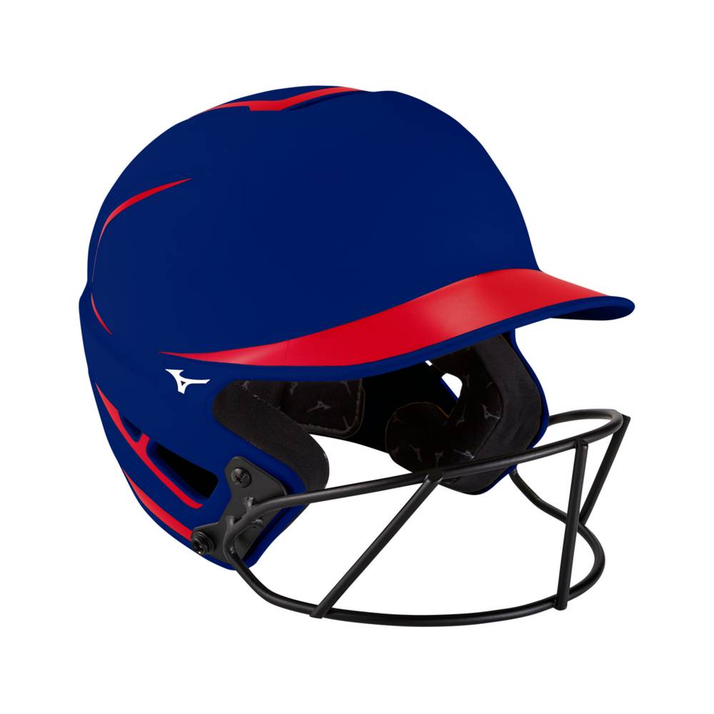 Casco Mizuno Softball F6 Fastpitch Softball Batting Para Mujer Rojos/Azul Marino 1830542-ZI