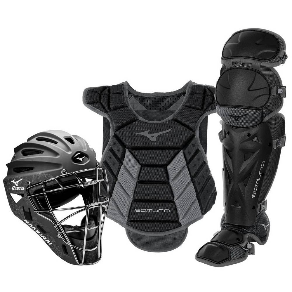 Catchers Gear Mizuno Samurai Boxed (13-14") Para Mujer Negros/Grises 7126380-ZX