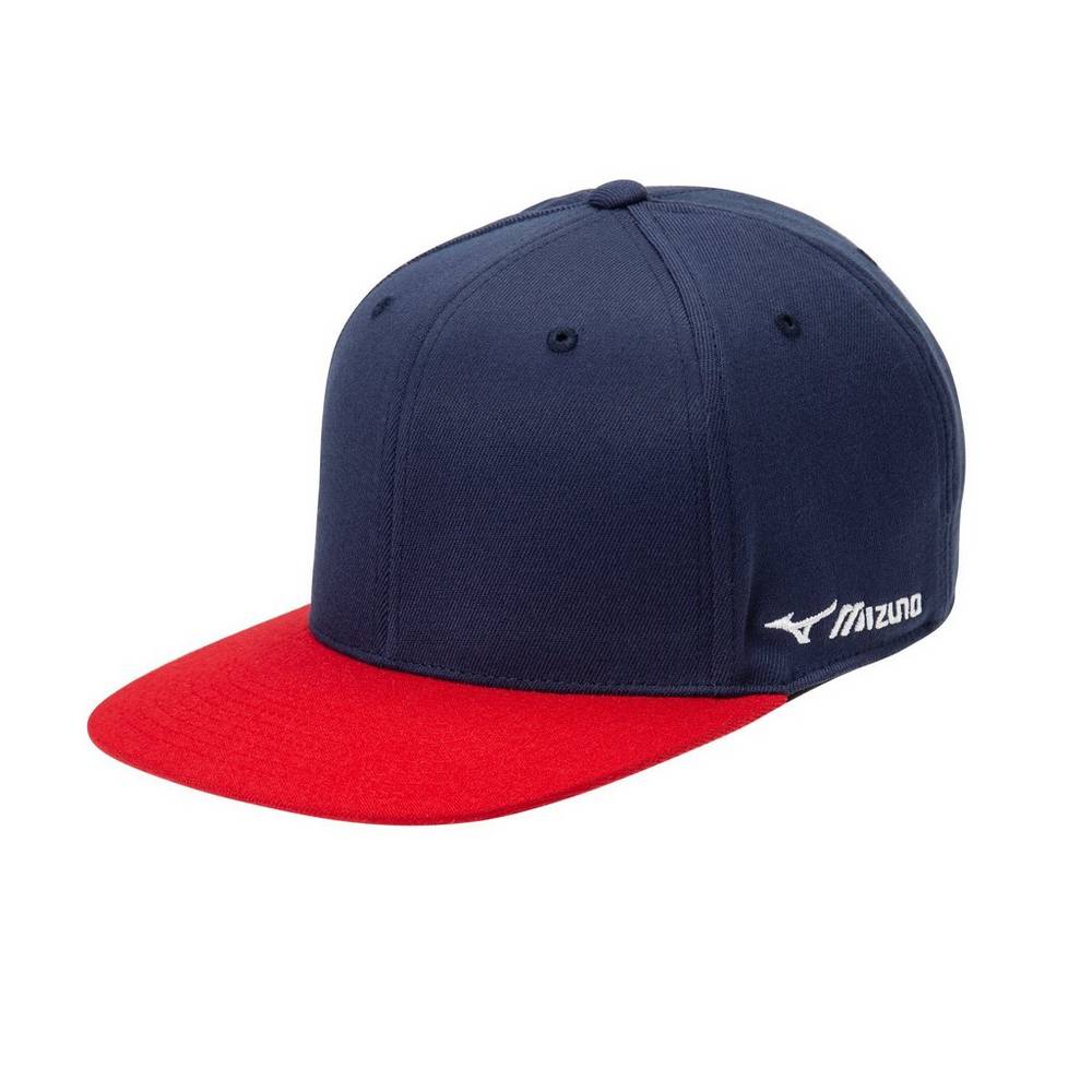 Gorro Mizuno Team Snapback Para Mujer Azul Marino/Rojos 6914072-DW
