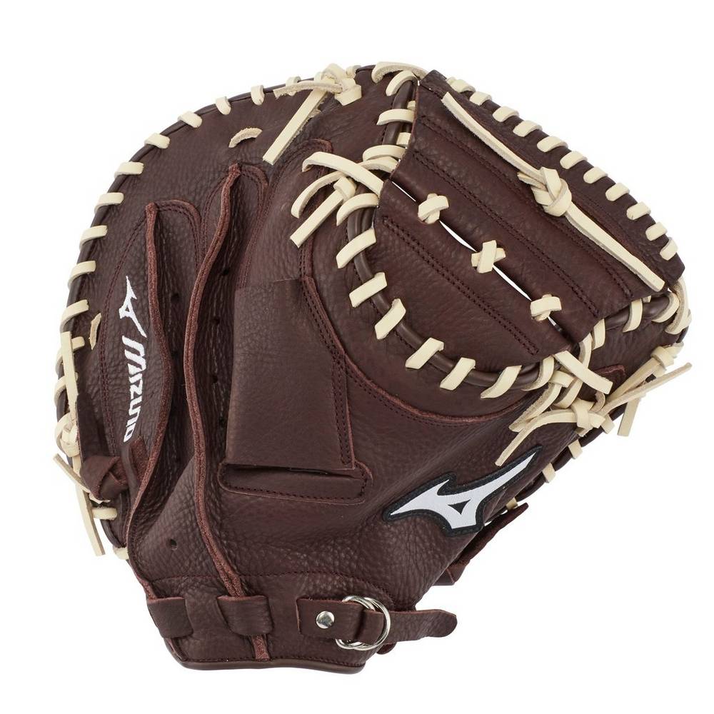 Guantes De Beisbol Mizuno Beisbol Franchise Series 33.5" Para Mujer Cafes/Plateados 1035478-IK