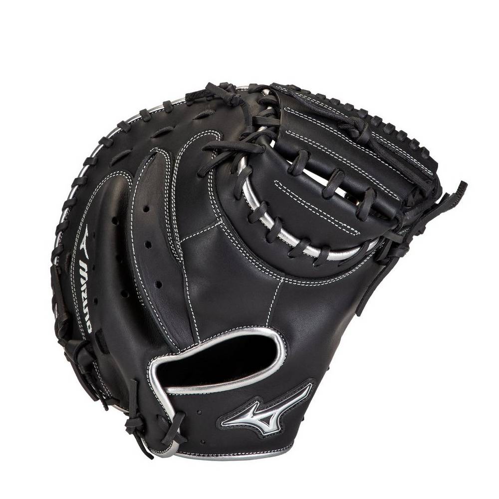 Guantes De Beisbol Mizuno Beisbol MVP Prime SE 34" Para Mujer Negros/Plateados 3672589-WT