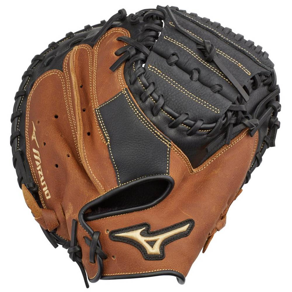 Guantes De Beisbol Mizuno Beisbol Samurai 33" Para Mujer Negros/Marrom 2940578-KR