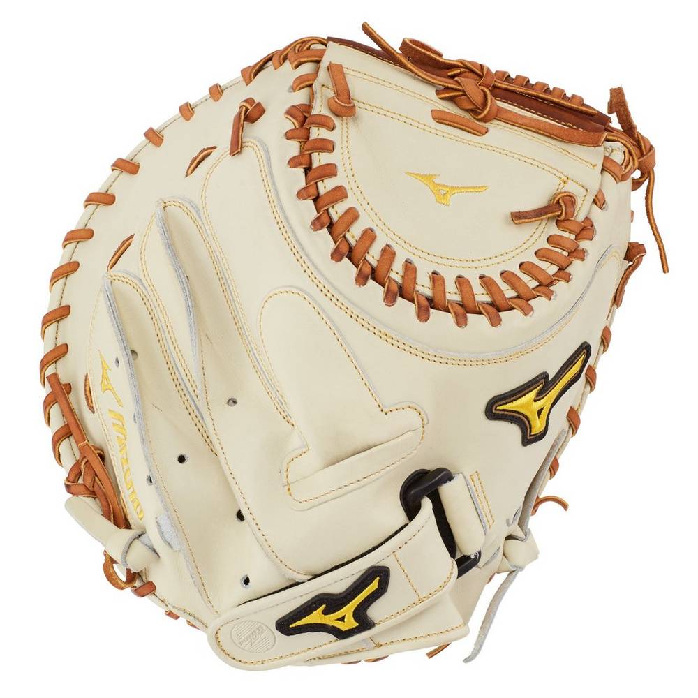 Guantes De Beisbol Mizuno Softball Classic Series Fastpitch 34.5" Para Mujer Plateados/Marrom 061348