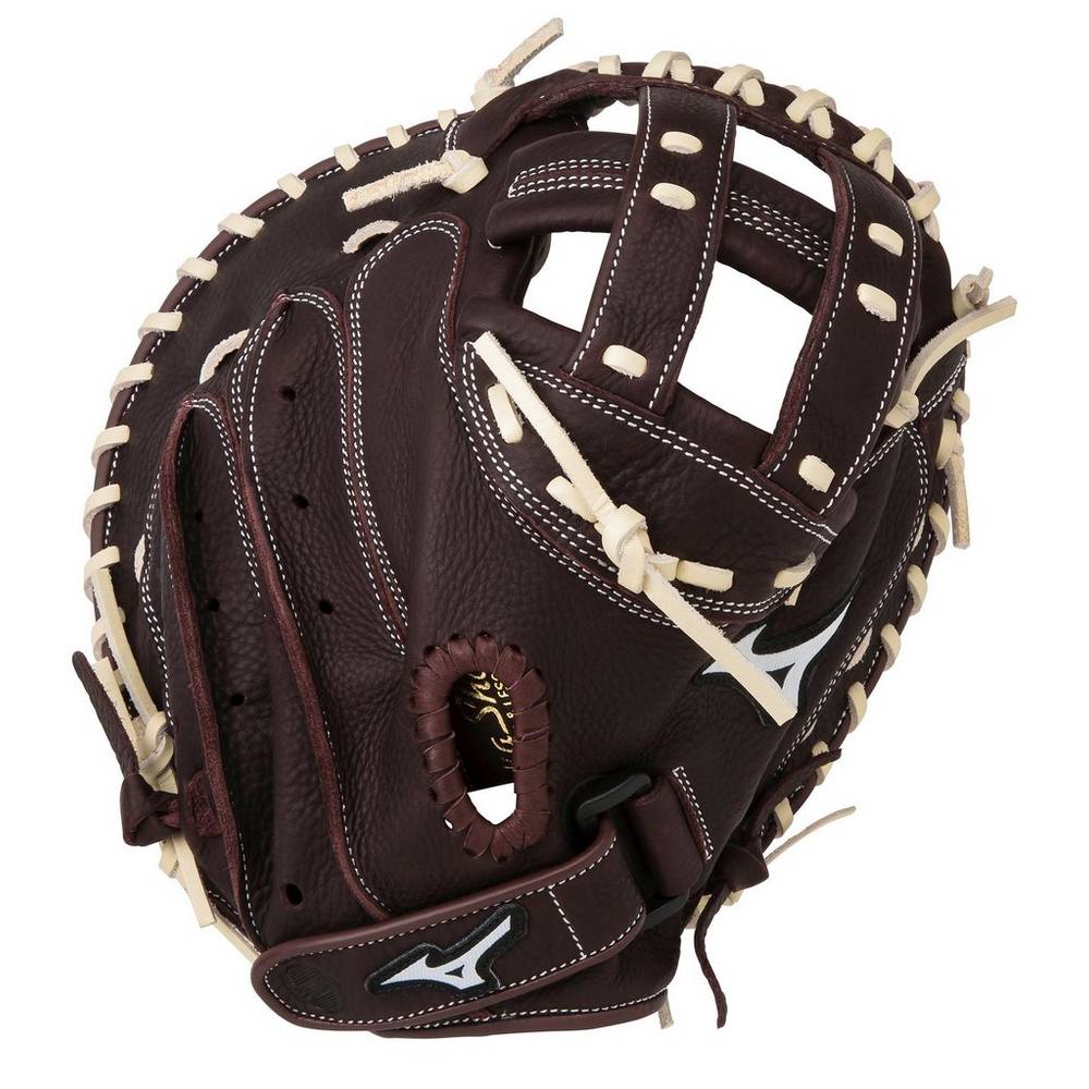 Guantes De Beisbol Mizuno Softball Franchise Series Fastpitch 34" Para Mujer Cafes/Plateados 4135206
