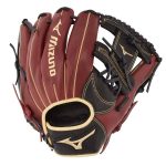 Guantes Mizuno Beisbol MVP Prime Infield 11.75" Para Mujer Negros Rosas 5708364-TG