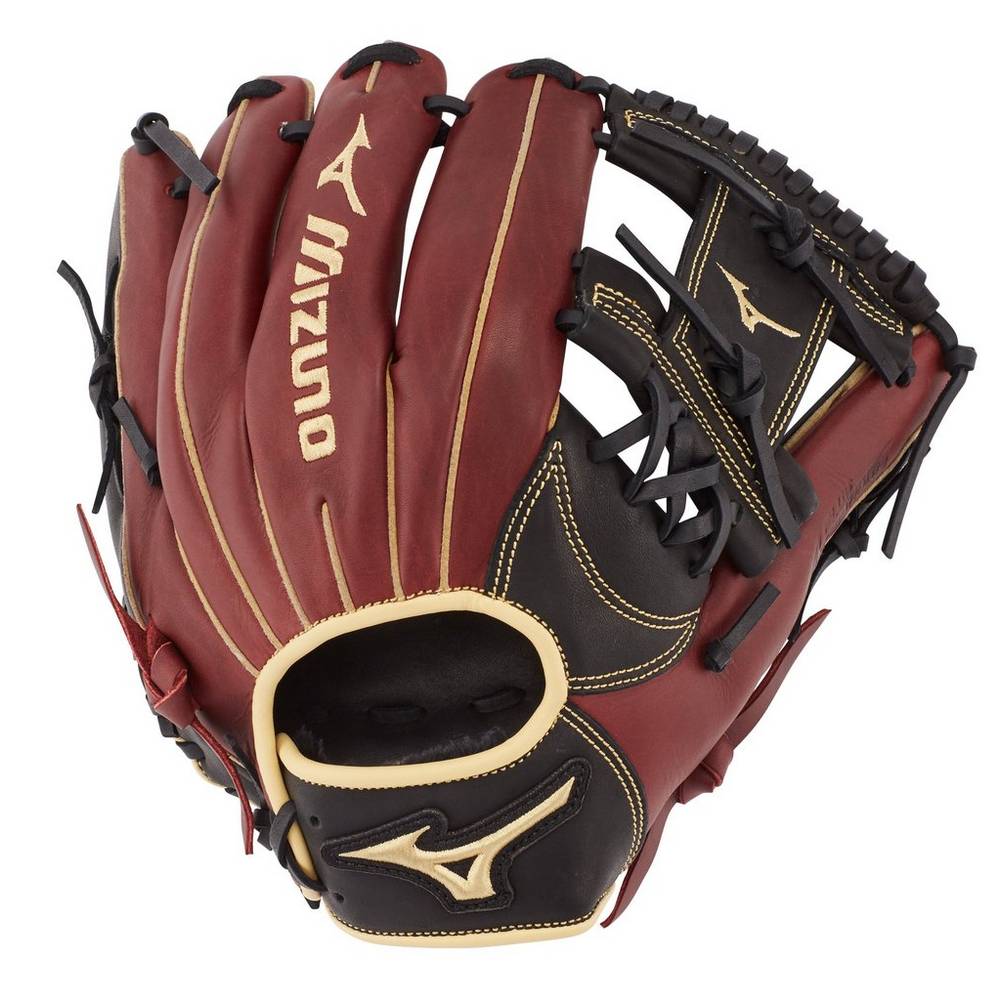 Guantes Mizuno Beisbol MVP Prime Infield 11.75" Para Mujer Negros Rosas 5708364-TG