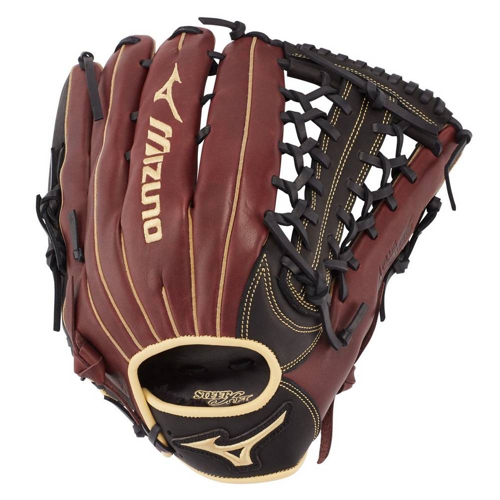 Guantes Mizuno Beisbol MVP Prime Outfield 12.75" Para Mujer Negros Rosas 7854690-DU