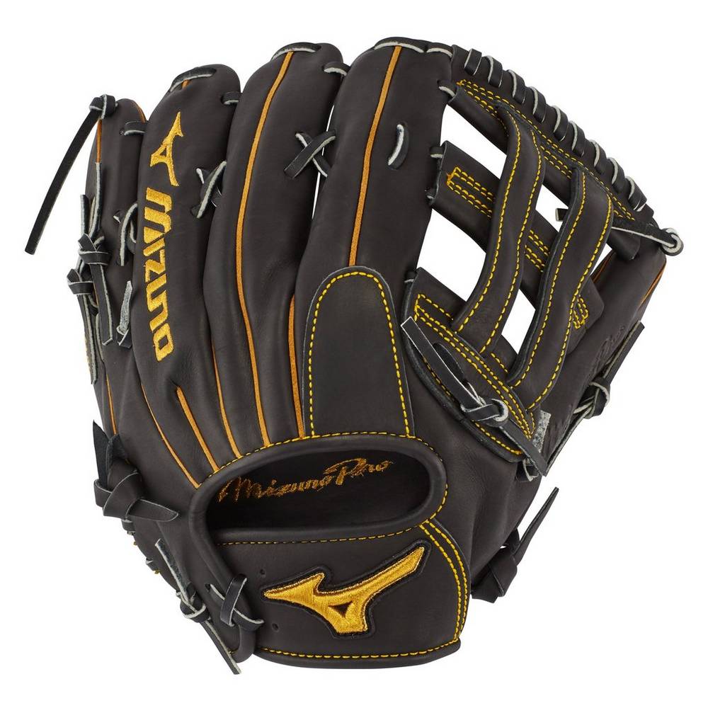 Guantes Mizuno Beisbol Pro Outfield 12.75" - Deep Pocket Para Mujer Negros 8569123-IB