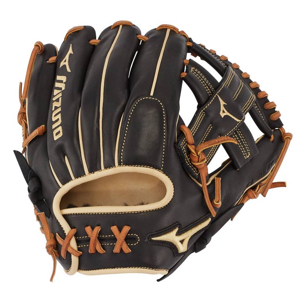 Guantes Mizuno Beisbol Pro Select Infield 11.75" - Deep Pocket Para Mujer Negros 9738451-IO