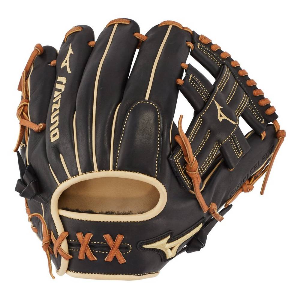 Guantes Mizuno Beisbol Pro Select Infield 11.5" - Regular Pocket Para Mujer Negros 5412670-JY