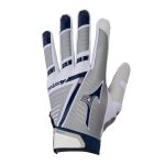 Guantes Mizuno F-257 Softball Batting Para Mujer Blancos/Azul Marino 1062748-ZA
