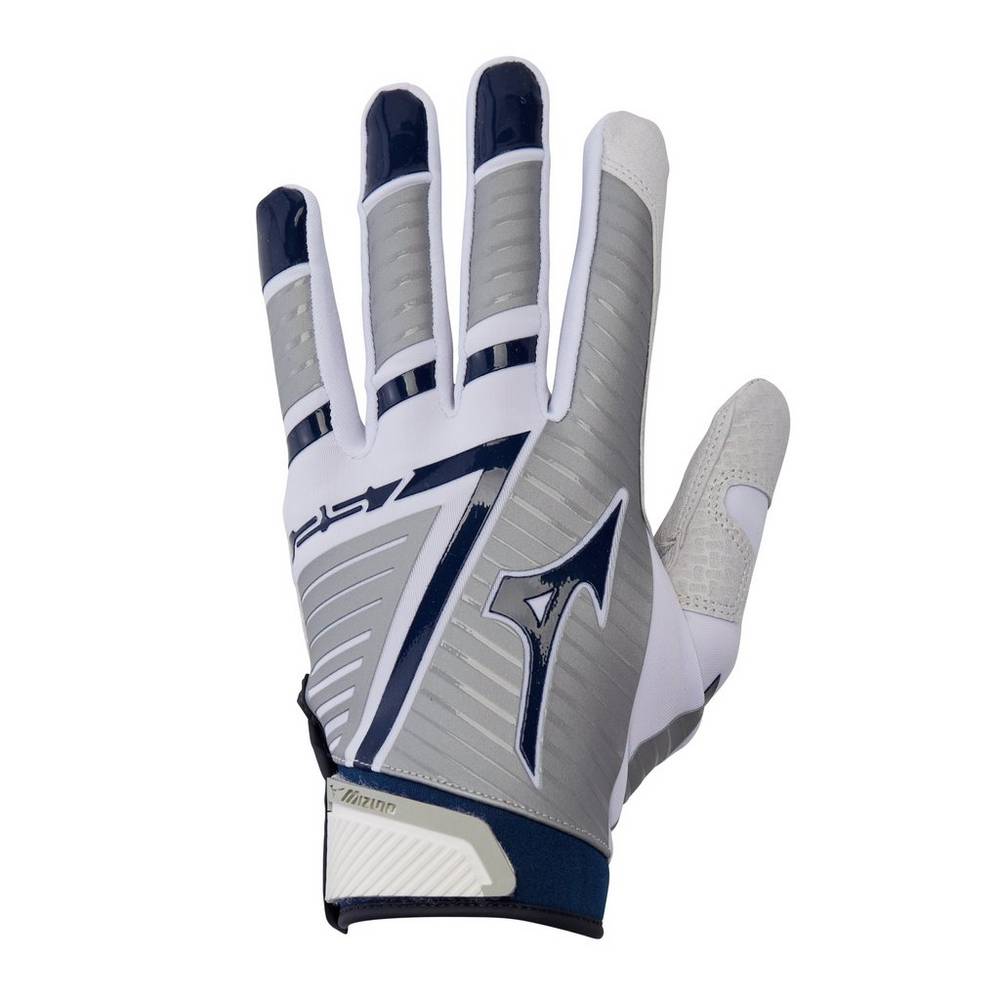Guantes Mizuno F-257 Softball Batting Para Mujer Blancos/Azul Marino 1062748-ZA