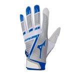 Guantes Mizuno F-257 Softball Batting Para Mujer Blancos/Azul Rey 8952143-UV