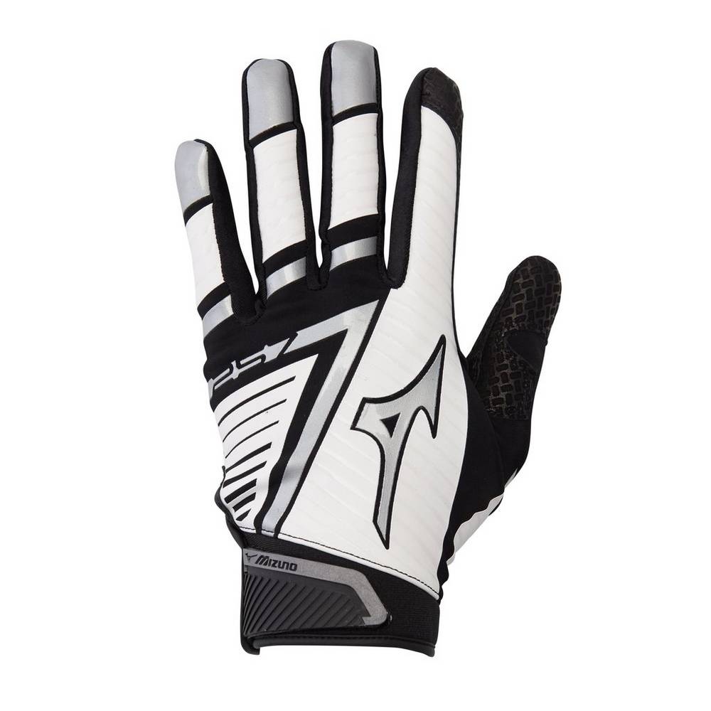 Guantes Mizuno F-257 Softball Batting Para Mujer Blancos/Negros 9480172-YG