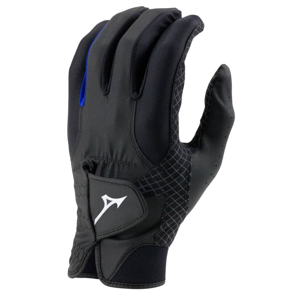 Guantes Mizuno Golf RainFit - Pair Para Mujer Negros/Azul Rey 9172806-QE