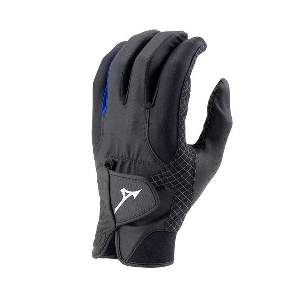 Guantes Mizuno Golf RainFit - Pair Para Mujer Negros/Azul Rey 6587930-OM