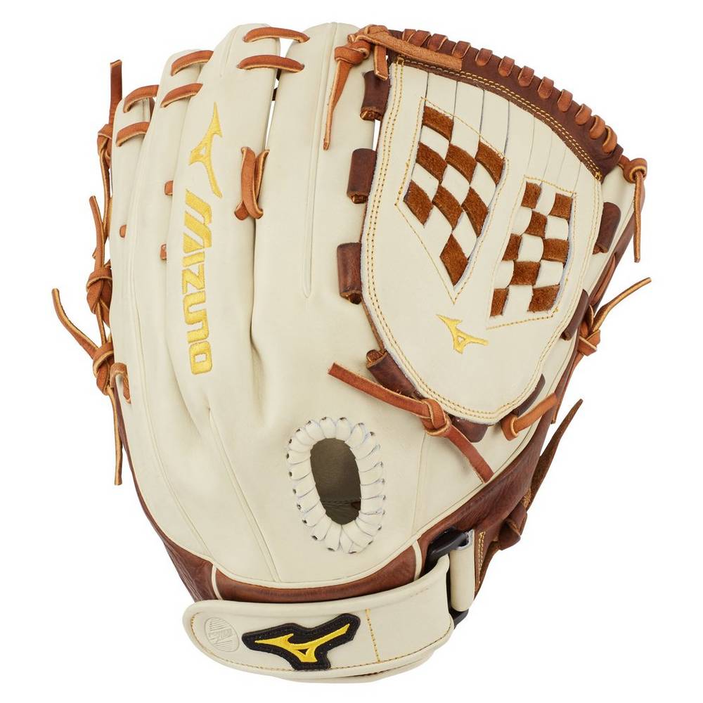 Guantes Mizuno Softball Classic Series Fastpitch 13" Para Mujer Plateados/Marrom 0721389-MU