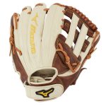 Guantes Mizuno Softball Classic Series Fastpitch 12" Para Mujer Plateados/Marrom 7802356-DQ