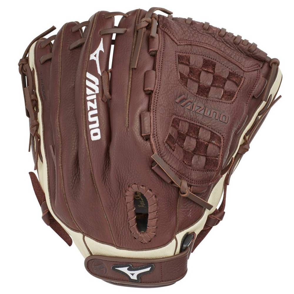 Guantes Mizuno Softball Franchise Series Slowpitch 14" Para Mujer Cafes/Plateados 0826491-NE