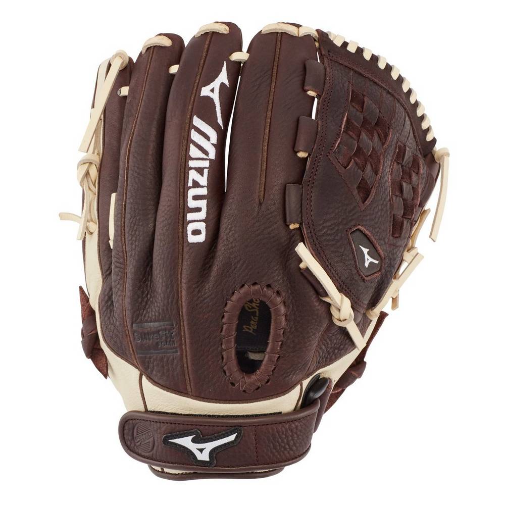 Guantes Mizuno Softball Franchise Series Fastpitch 12" Para Mujer Cafes/Plateados 3204586-OS
