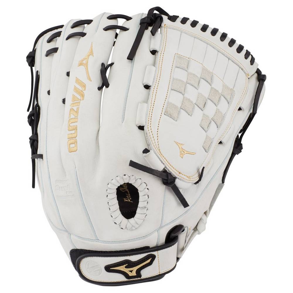 Guantes Mizuno Softball MVP Prime Fastpitch 13" Para Mujer Blancos/Negros 1753089-QX
