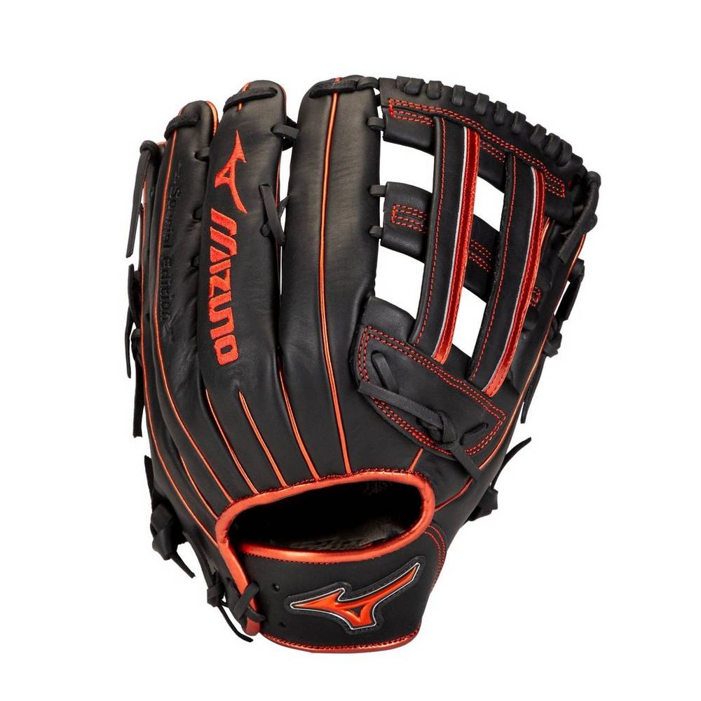 Guantes Mizuno Softball MVP Prime SE Slowpitch 13" Para Mujer Negros/Rojos 2694187-ZU