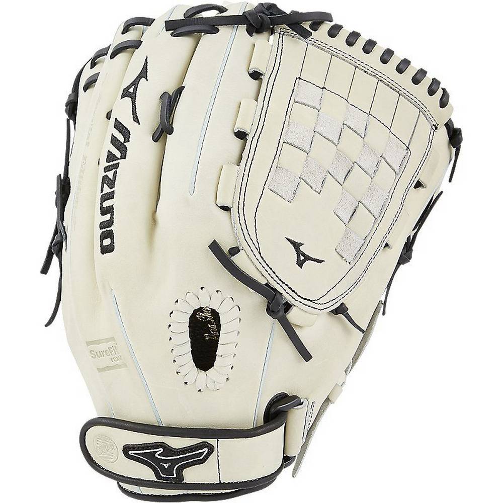 Guantes Mizuno Softball MVP Prime SE Fastpitch 13" Para Mujer Plateados/Negros 8523140-LZ