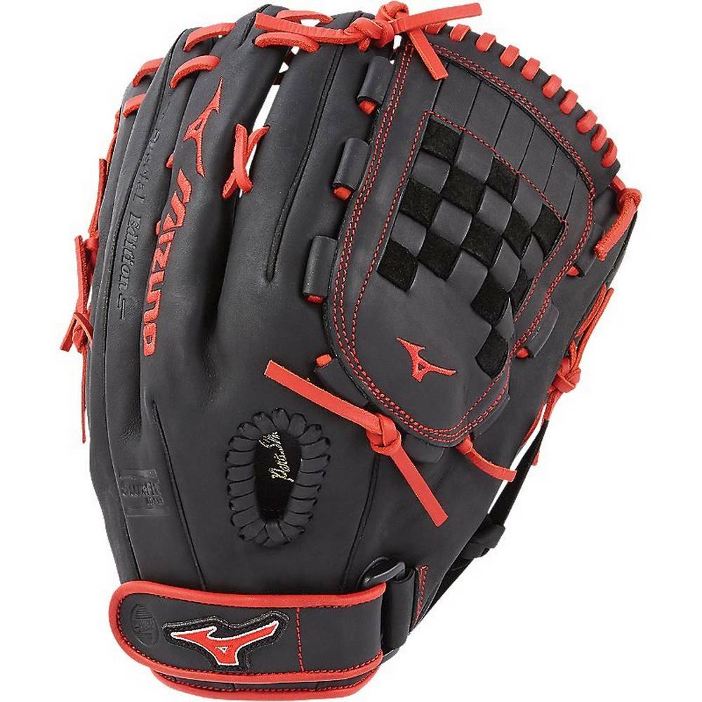 Guantes Mizuno Softball MVP Prime SE Fastpitch 13" Para Mujer Negros/Rojos 6187095-EZ