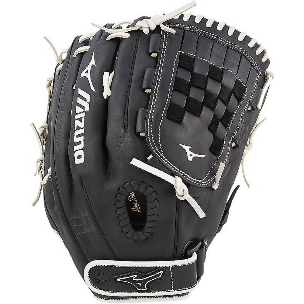 Guantes Mizuno Softball MVP Prime SE Fastpitch 13" Para Mujer Negros/Plateados 1649732-HF