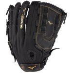 Guantes Mizuno Softball Premier Series Slowpitch 14" Para Mujer Negros/Dorados 2789013-LG