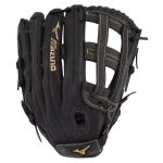 Guantes Mizuno Softball Premier Series Slowpitch 13" Para Mujer Negros/Dorados 3914025-ED