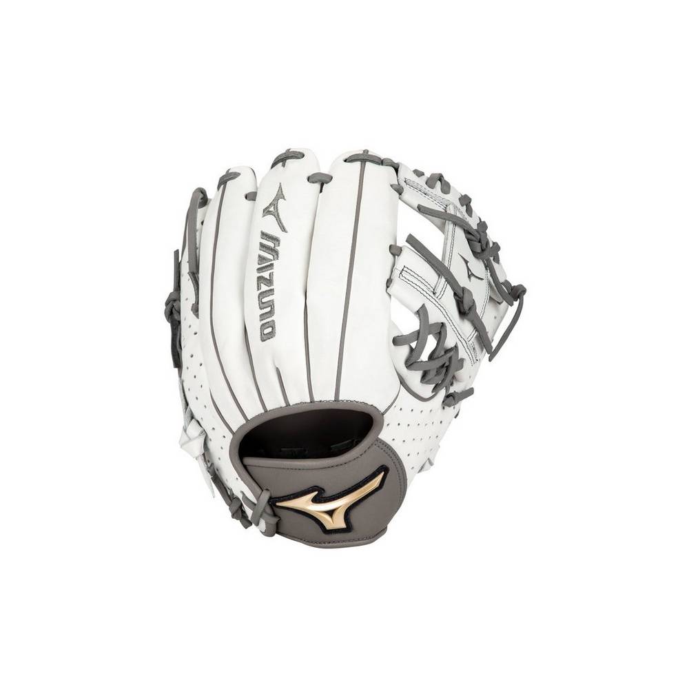 Guantes Mizuno Softball Prime Elite Infield Fastpitch 11.5" Para Mujer Blancos/Grises 3952146-FI