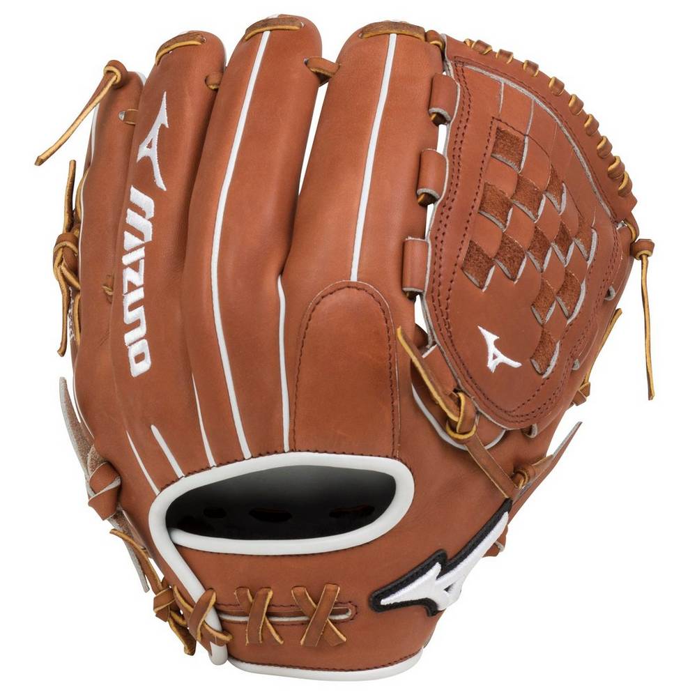 Guantes Mizuno Softball Pro Select Fastpitch 12" Para Mujer Marrom 8129457-AF