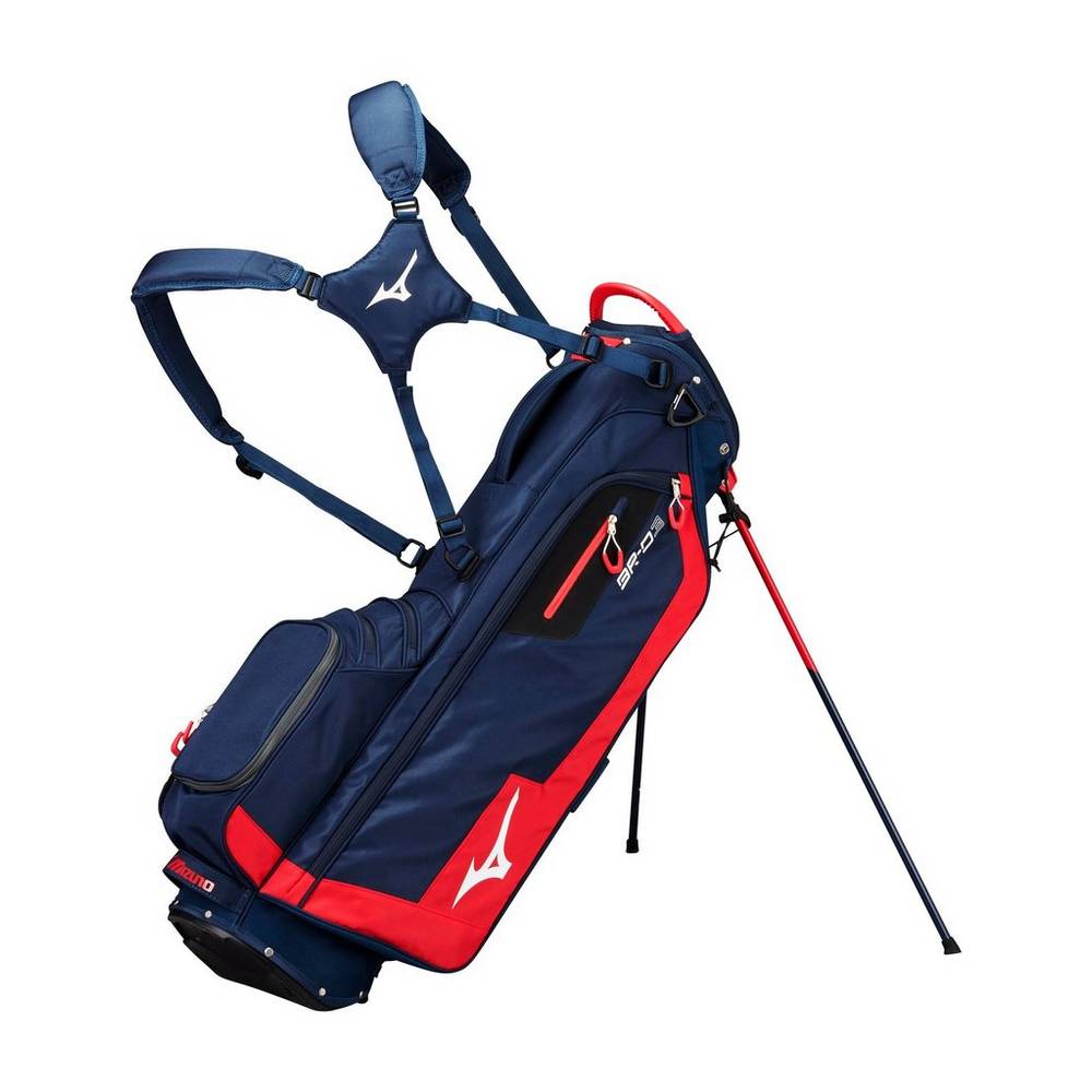 Mochila Mizuno BR-D3 Stand Para Mujer Azul Marino/Rojos 6328071-YZ
