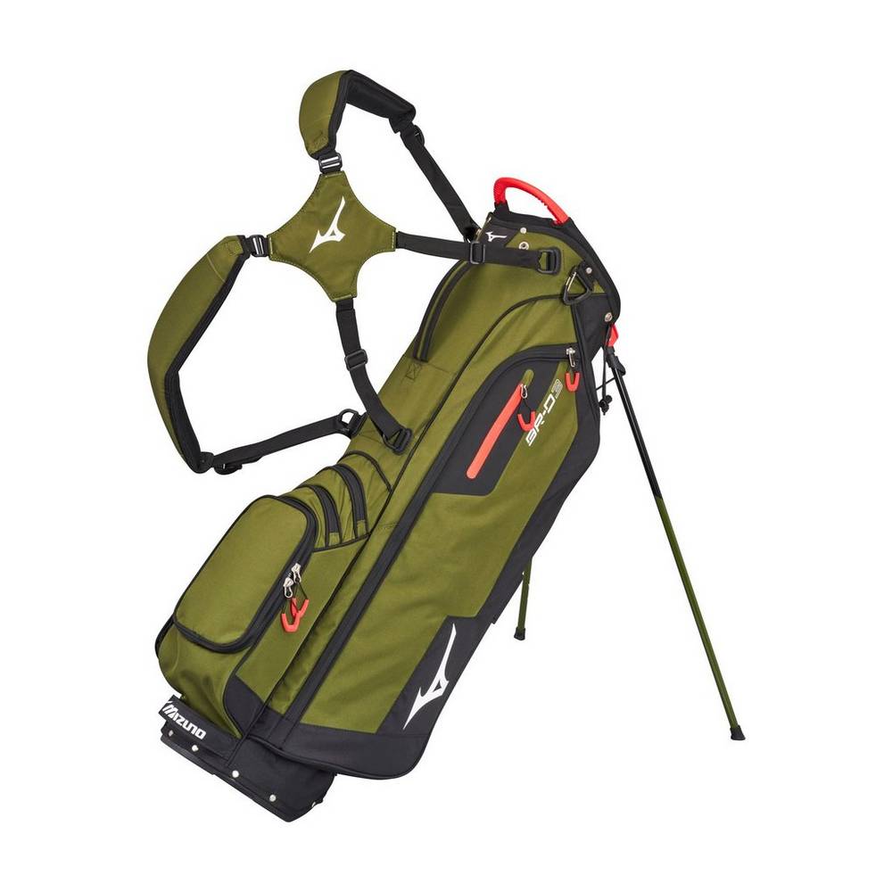 Mochila Mizuno BR-D3 Stand Para Mujer Verde Oscuro Oliva/Negros 6789135-GL