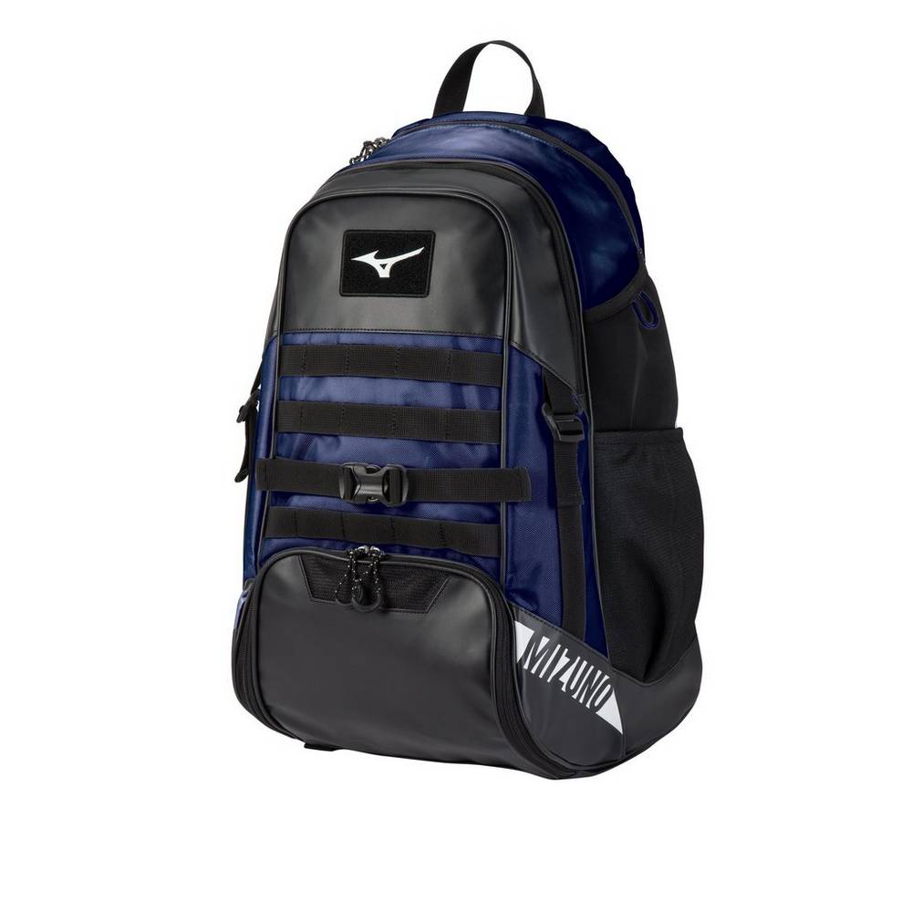 Mochila Mizuno Beisbol MVP X Para Mujer Negros/Azul Marino 0753619-RI