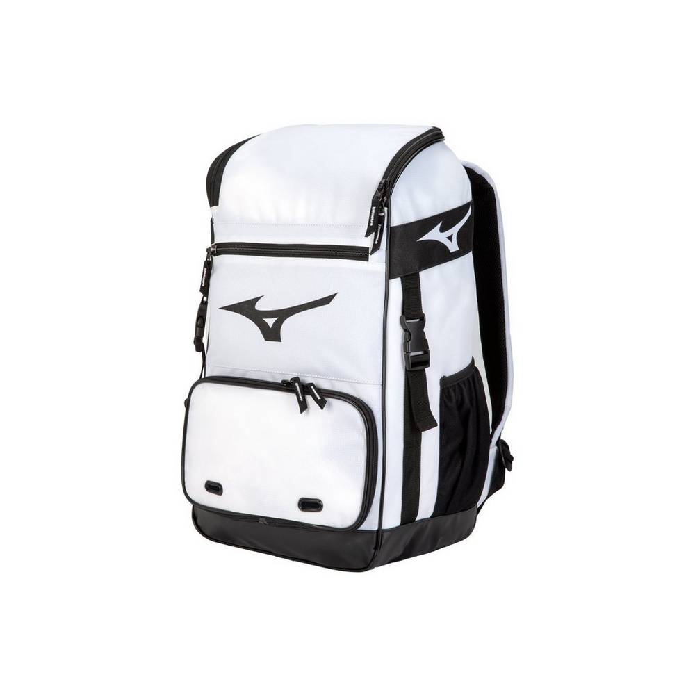 Mochila Mizuno Beisbol Organizer 21 Para Mujer Blancos 9367208-MS